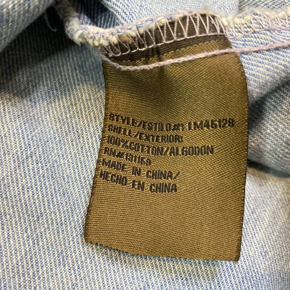 LEE Classic Trucker Style Jean Jacket Denim Medium Wash LM45128 XL - Picture 5 of 6